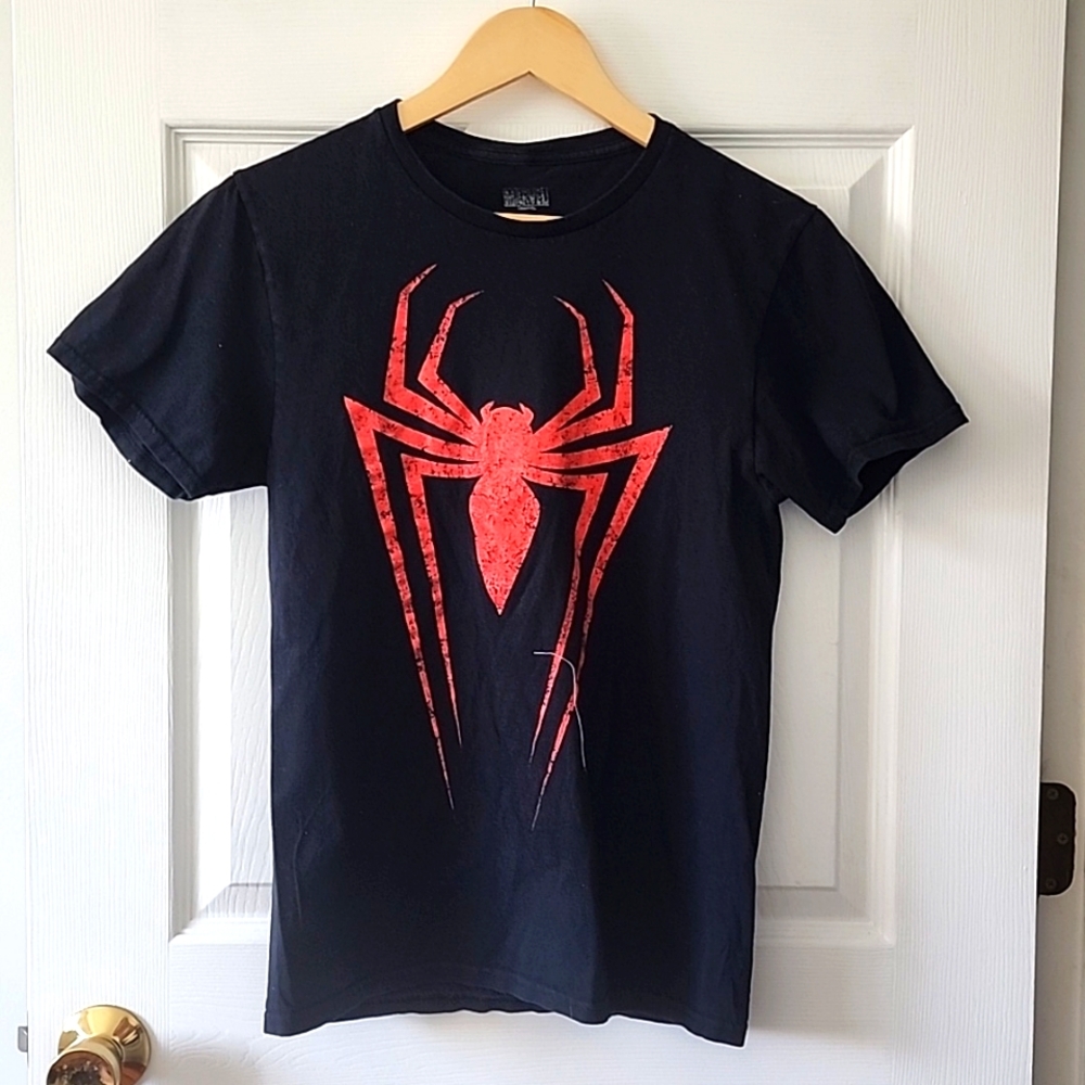 Marvel Spiderman TShirt, Black/Red, Size Small - Picture 3 of 8